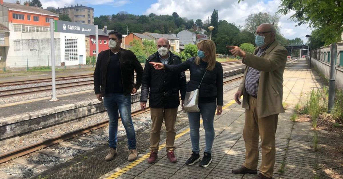 psoe visita paso elevado o mazoiro sarria