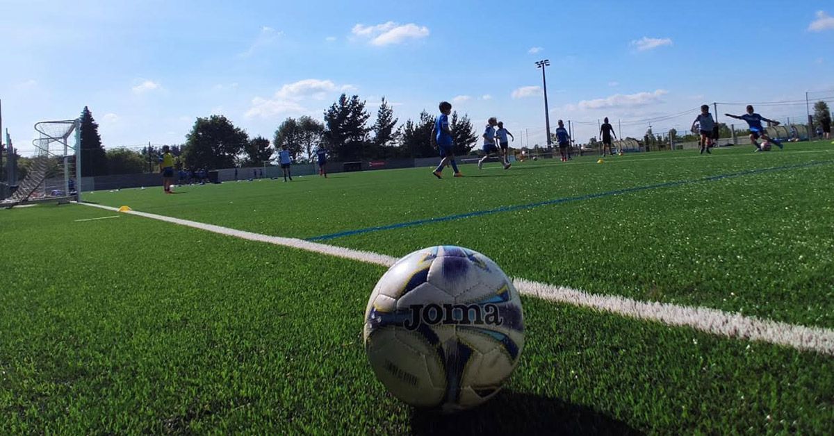 campo futbol balon