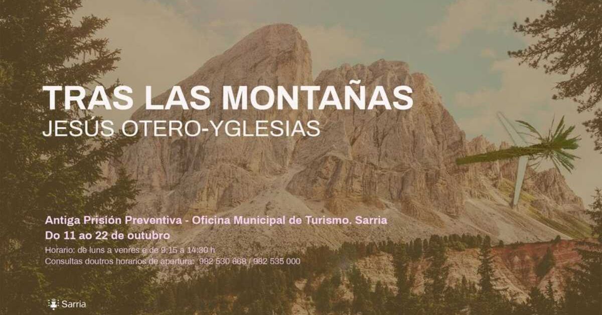 cartel exposicion tras as montañas sarria