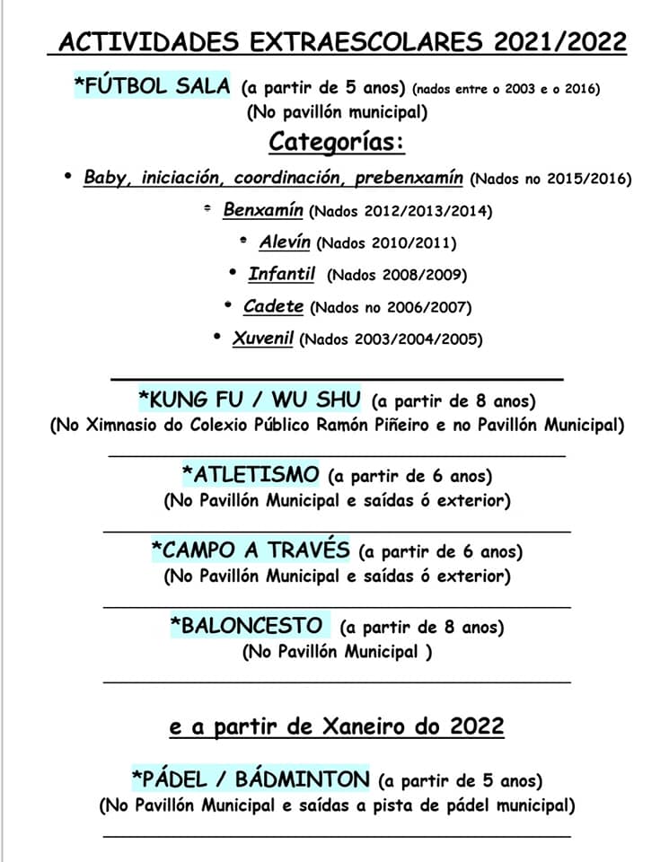 actividades extraescolares lancara