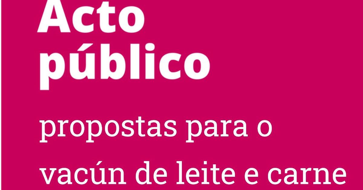 Acto propostas gandeiro vacun leite e carne Sarria