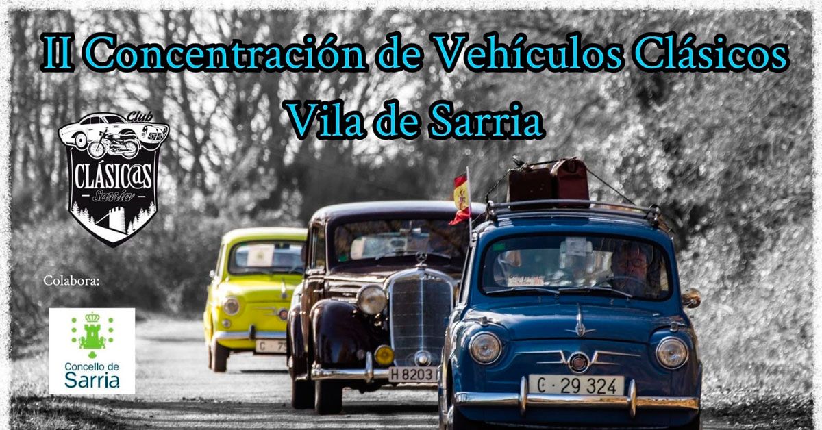 cartel concentracion vehiculos clasicos sarria portada