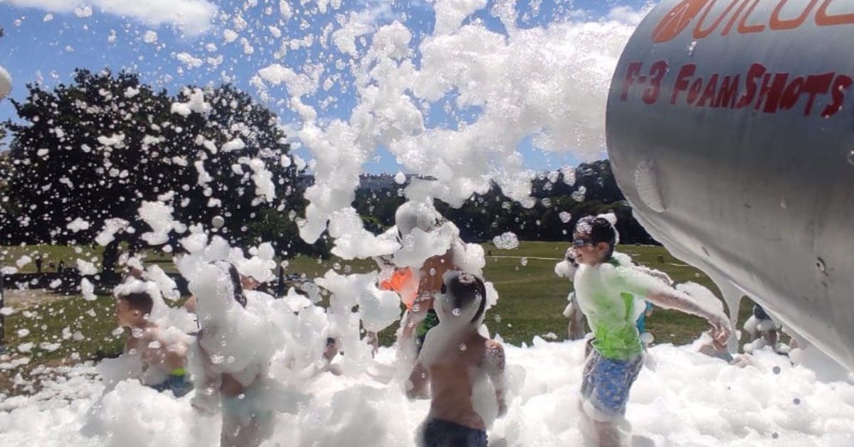 festa nenos espuma