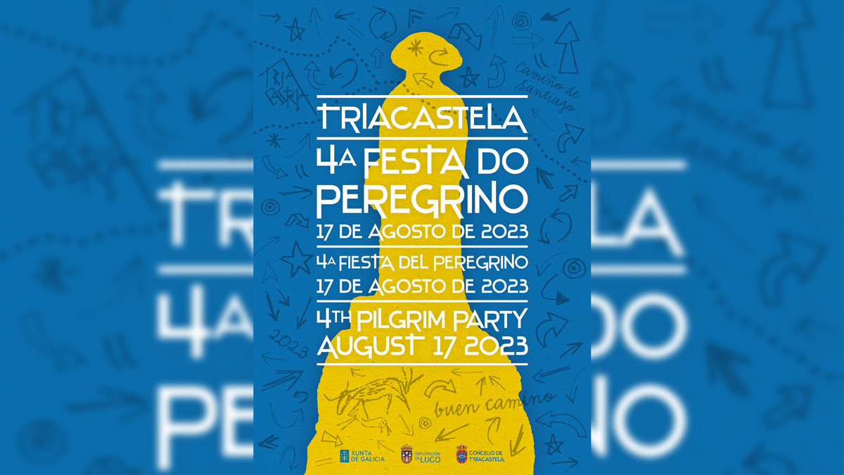 cartel festa peregrino Triacastela