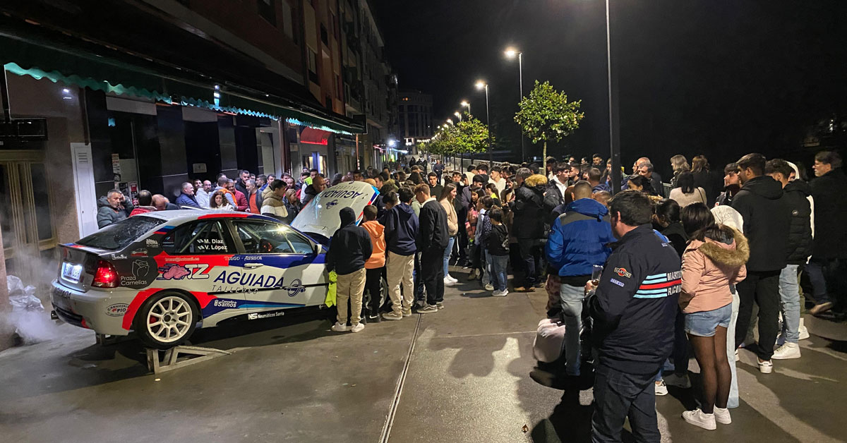 marcos díaz presentación coche rally Sarria