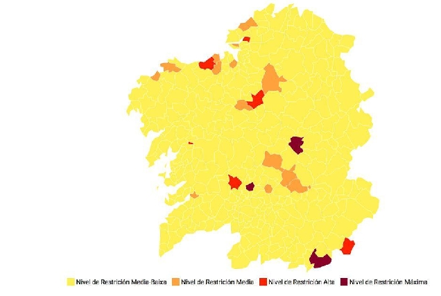 mapa restriccions galicia