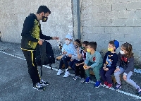 o incio club fútbol visita ceip ricardo gasset