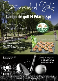 cartel comunidad golf sarria