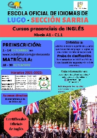 cartel escola idiomas sarria