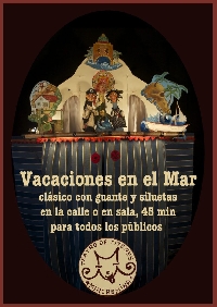 cartel vacacions no mar