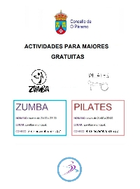 cartel actividades maiores paramo