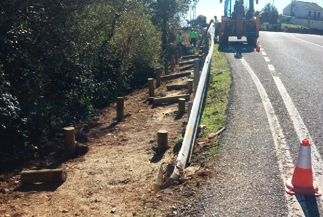 reforza seguridade viaria estrada lu 530 en baleira