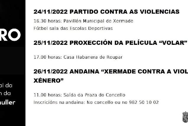 programa xermade 25N violencia de xenero portada