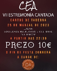 cartel estremonia cantada sarria