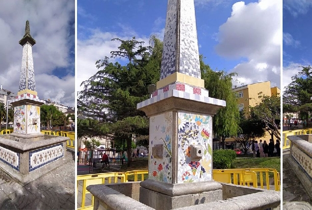 fonte parque rosalia de castro burela