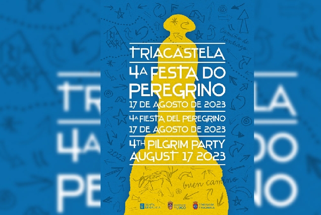 cartel festa peregrino Triacastela