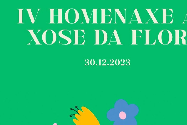 homenaxe xose da flor en meira portada