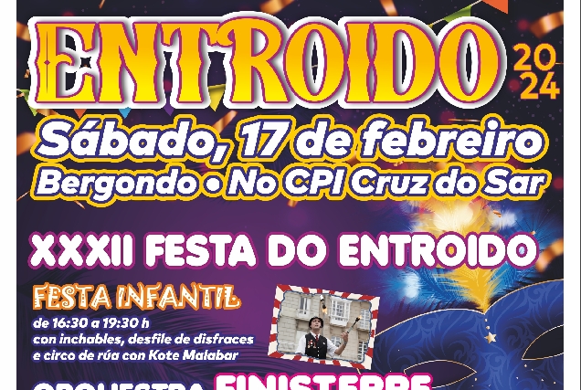 Cartel do Entroido de Bergondo 2024