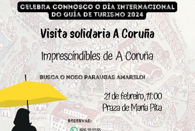 Cartel da Visita Solidaria A Coruña