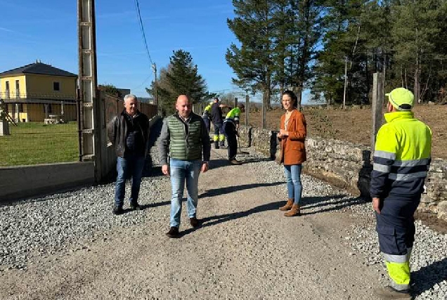 obras mellora caminos friol