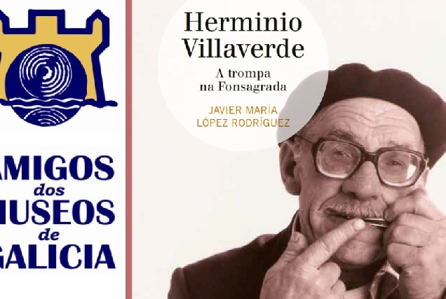 Cartel da presentación do libro 'Herminio Villaverde. A trompa na Fonsagrada'