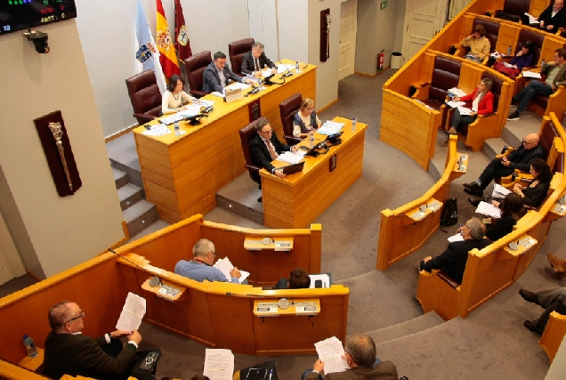 Imaxe da sesión do pleno da Deputación da Coruña do 1 de marzo de 2024