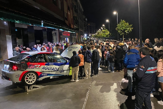 marcos díaz presentación coche rally Sarria