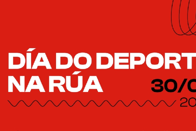 Imaxe do cartel do Día do Deporte na Rúa da Coruña