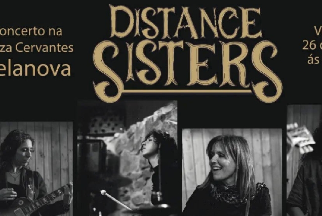 Cartel do concerto de Distance Sisters en Celanova