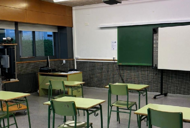 Imaxe dunha aula da UNED de Foz