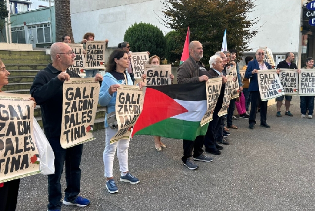 Manifestación en Foz pro Palestina