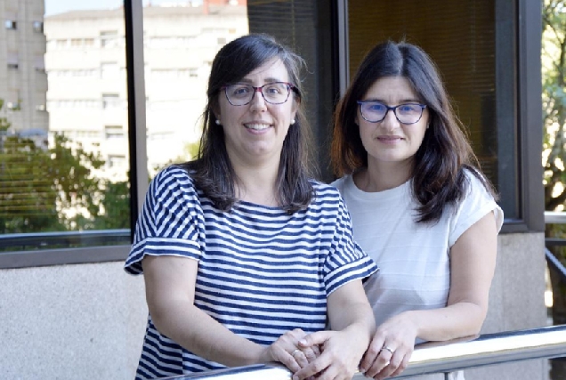 María Figueiredo e Alicia Paz, investigadoras da UVigo no Campus de Ourense