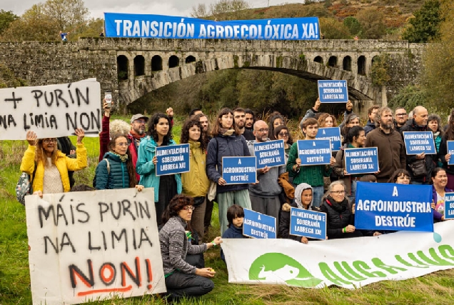 Roteiro reivindicatico do movemento 'Plantámonos' en Allariz