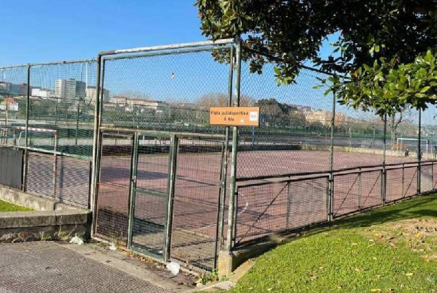 Imaxe da pista polideportiva de O Temple